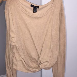 forever 21 long sleeve crop top